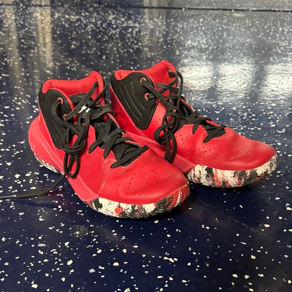 Youth Red and Black Athletic Shoes - Picture 1 of 4